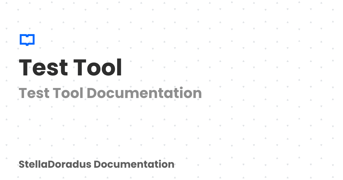 Test tool stella doradus documentation